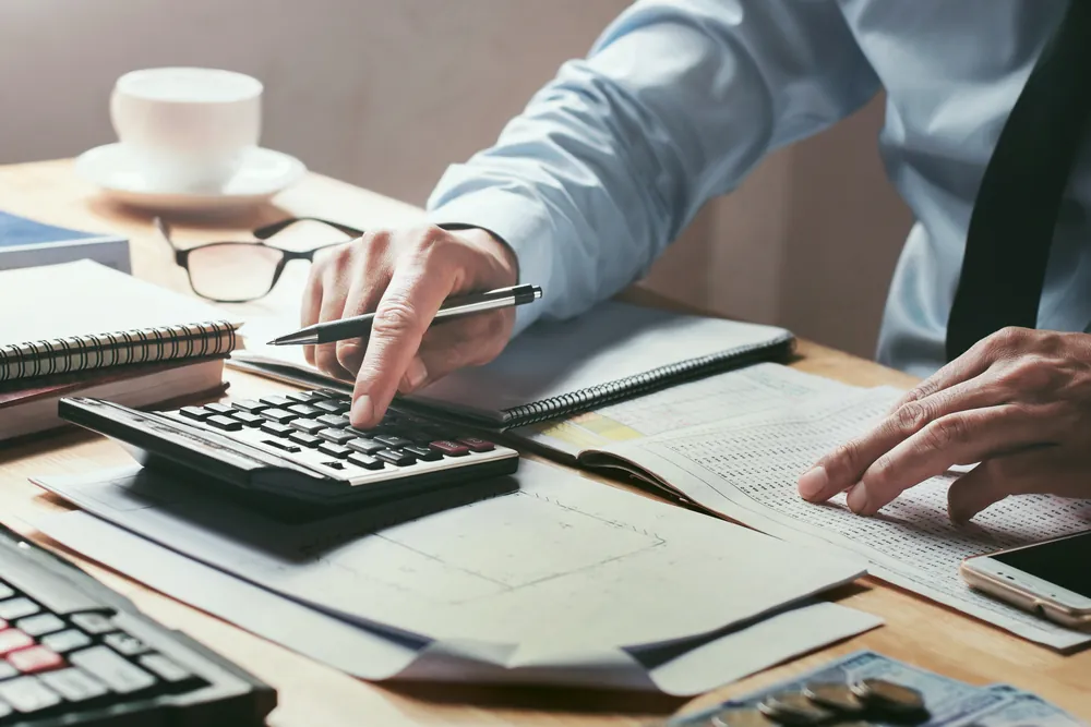 Accounting and bookkeeping concept image illustrating Professional Accounting and Financial Reporting Services in